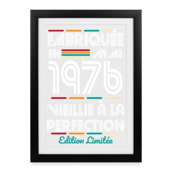 50th Anniversary - Made in May 1976 - Framed poster (27 × 37 cm) - black - Front