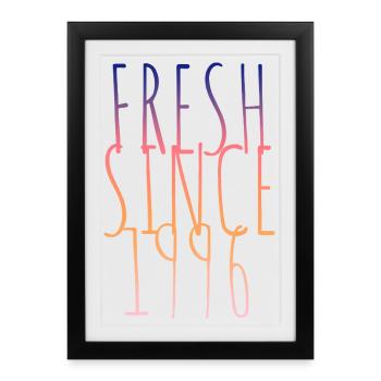Millésime 1996 - Affiche encadrée (27 × 37 cm) - noir - Devant
