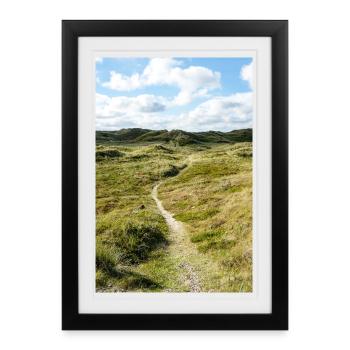 Dune Trail in Søndervig, Denmark - Framed poster (27 × 37 cm) - black - Front