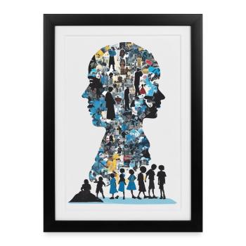 The Human Puzzle - Framed poster (27 × 37 cm) - black - Front