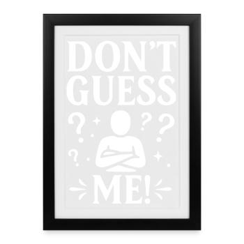 Don't advise me - Framed poster (27 × 37 cm) - black - Front