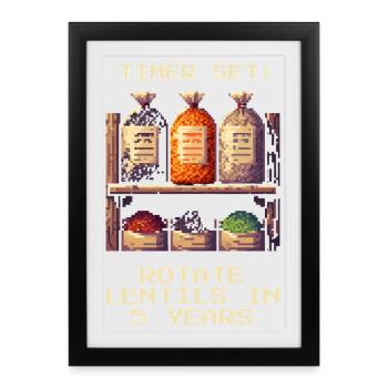 Timer Set | Rotate lenses in 5 years - Framed poster (27 × 37 cm) - black - Front