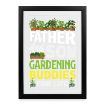 Garden & Plant Lovers Gifts - Framed poster (27 × 37 cm) - black - Front