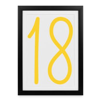 18 - Framed poster (27 × 37 cm) - black - Front