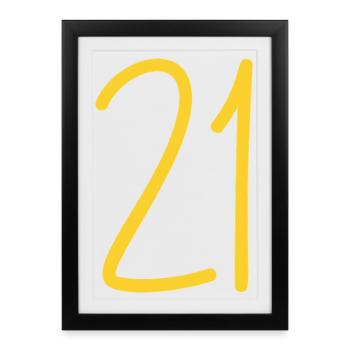 21 - Framed poster (27 × 37 cm) - black - Front