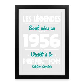 1956 – Legends – Aged to perfection - Framed poster (27 × 37 cm) - black - Front