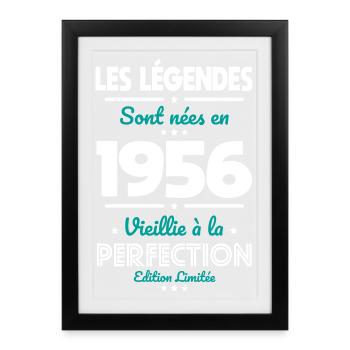 1956 – Legends – Aged to perfection - Framed poster (27 × 37 cm) - black - Front