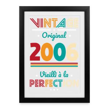 2006 – Vintage – Aged to perfection - Framed poster (27 × 37 cm) - black - Front