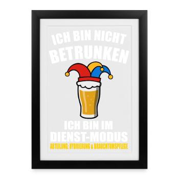 I'm not drunk - Carnival - Framed poster (27 × 37 cm) - black - Front