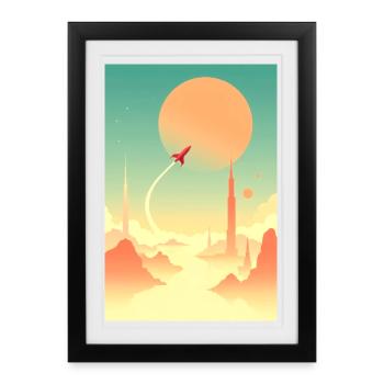 First Journeys Beyond Distant Horizons - Framed poster (27 × 37 cm) - black - Front