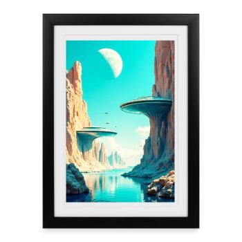 A New Architecture Begins to Shape the Future - Framed poster (27 × 37 cm) - black - Front