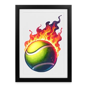 Tennis - Framed poster (27 × 37 cm) - black - Front
