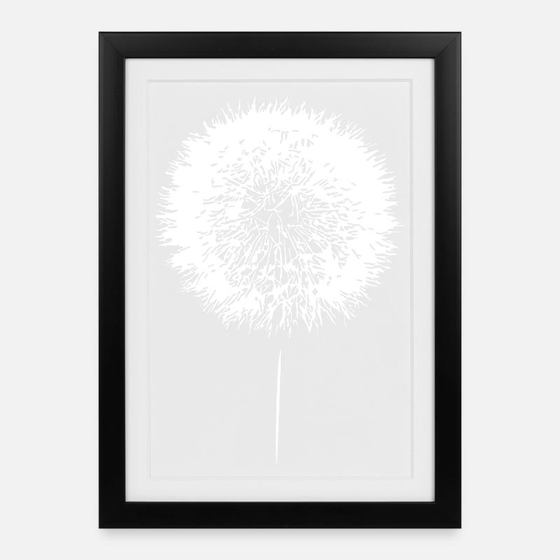 Dandelion Dandelion Seeds - Framed poster (27 × 37 cm) - black