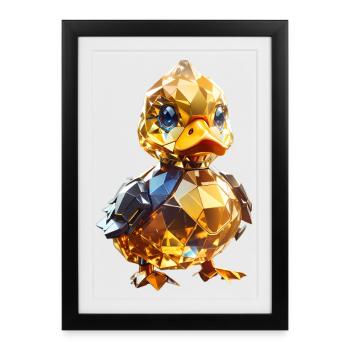 Canard de cristal - Affiche encadrée (27 × 37 cm) - noir - Devant
