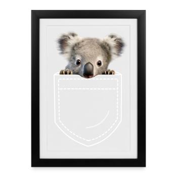 Koala Koala Ours - Affiche encadrée (27 × 37 cm) - noir - Devant
