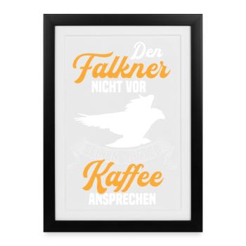 Falconers Approach Pickling Falconry - Framed poster (27 × 37 cm) - black - Front