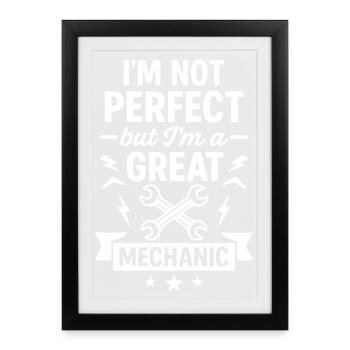 Super Mechanic Tools Garage - Framed poster (27 × 37 cm) - black - Front
