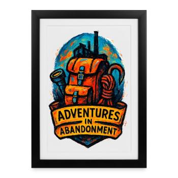 Urbex - Urban Exploration - Urban Explorer - Framed poster (27 × 37 cm) - black - Front