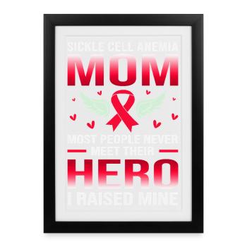 Sickle cell anemia - Framed poster (27 × 37 cm) - black - Front