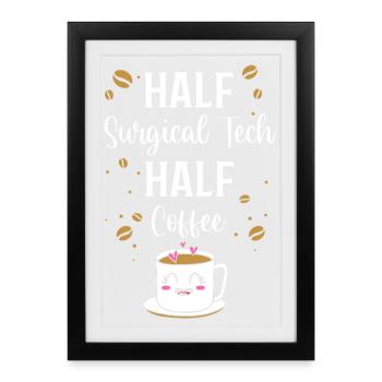 CTA Surgeon Surgery - Framed poster (27 × 37 cm) - black - Front