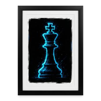 Electric King: The Grandmaster's Setup - Framed poster (27 × 37 cm) - black - Front