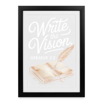 Write the Vision Bible Art - Framed poster (27 × 37 cm) - black - Front