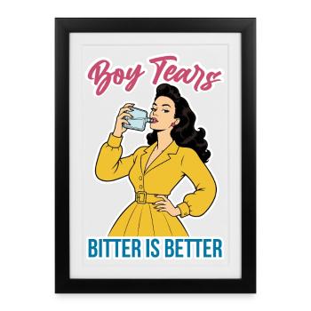 Boy Tears - Framed poster (27 × 37 cm) - black - Front