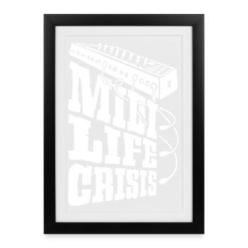 midi-life-crisis-w - Framed poster (27 × 37 cm) - black - Front