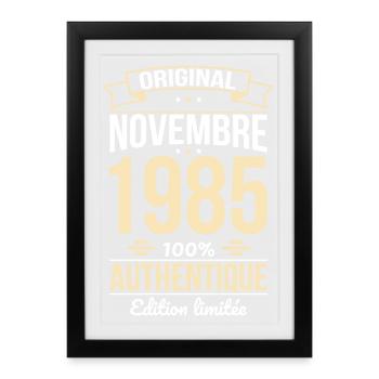 40th Anniversary - Original - November 1985 - Framed poster (27 × 37 cm) - black - Front