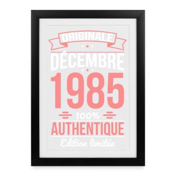 40th Anniversary - Original - December 1985 - Framed poster (27 × 37 cm) - black - Front
