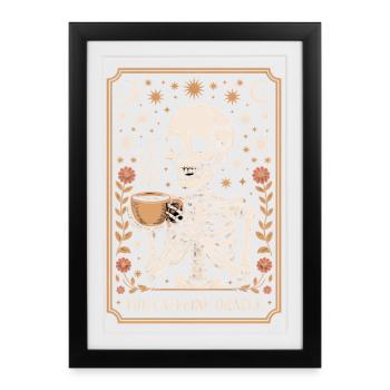 The Caffeine Oracle Coffee Oracle Tarot - Framed poster (27 × 37 cm) - black - Front