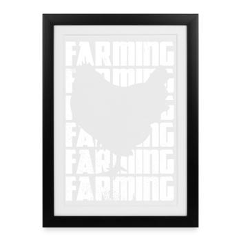 Agriculture - Affiche encadrée (27 × 37 cm) - noir - Devant