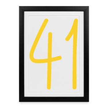 41 - Framed poster (27 × 37 cm) - black - Front