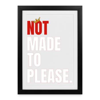 NOT1 - Affiche encadrée (27 × 37 cm) - noir - Devant