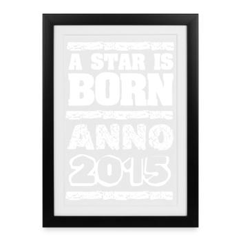 Année 2015 - Affiche encadrée (27 × 37 cm) - noir - Devant