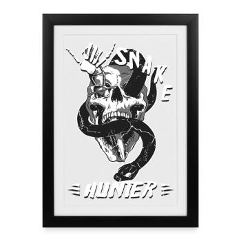Chasseur de serpents - Affiche encadrée (27 × 37 cm) - noir - Devant