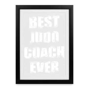 Meilleur entraîneur de judo de tous les temps - Affiche encadrée (27 × 37 cm) - noir - Devant