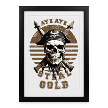 Pirates - Affiche encadrée (27 × 37 cm) - noir - Devant