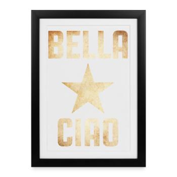Partisan Singing - Framed poster (27 × 37 cm) - black - Front