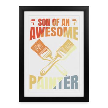Son of a great painter - Framed poster (27 × 37 cm) - black - Front