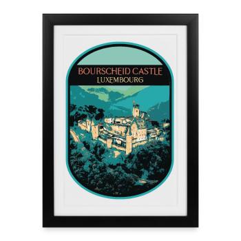 at Bourscheid Castle - Framed poster (27 × 37 cm) - black - Front
