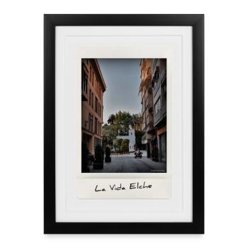 Vie Elche - Affiche encadrée (27 × 37 cm) - noir - Devant