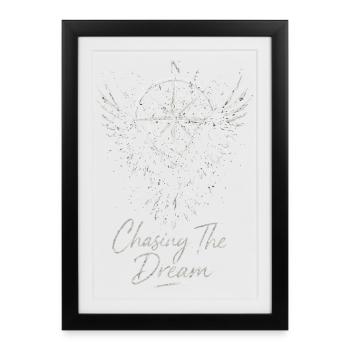Dream Hunt Compass Wing - Framed poster (27 × 37 cm) - black - Front