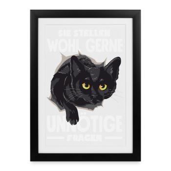 They probably like to ask unnecessary questions - Framed poster (27 × 37 cm) - black - Front