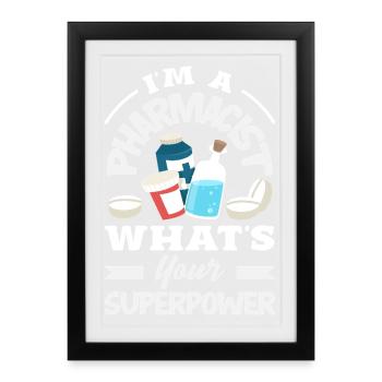 Pharmacist Pharmaceutical Technical - Framed poster (27 × 37 cm) - black - Front