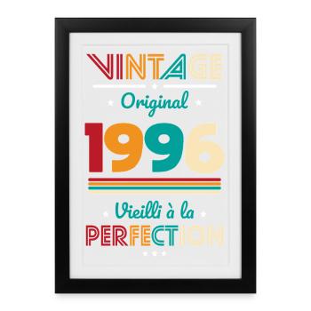 1996 – Vintage – Aged to perfection - Framed poster (27 × 37 cm) - black - Front