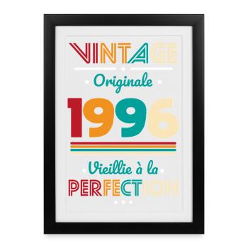 1996 – Vintage – Aged to perfection - Framed poster (27 × 37 cm) - black - Front