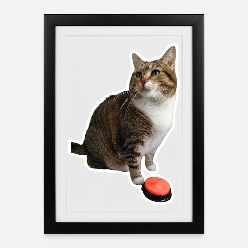 Missty, ich liebe dich, ohne zu schreiben - Gerahmtes Poster (27 × 37 cm) - Schwarz