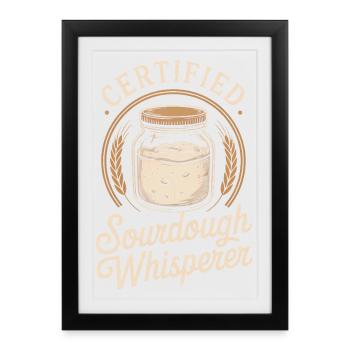 Insigne du Pot du Murmureur de Levain - Affiche encadrée (27 × 37 cm) - noir - Devant