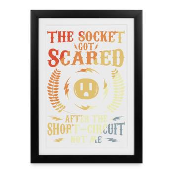 Elektronikerwitz - Framed poster (27 × 37 cm) - black - Front